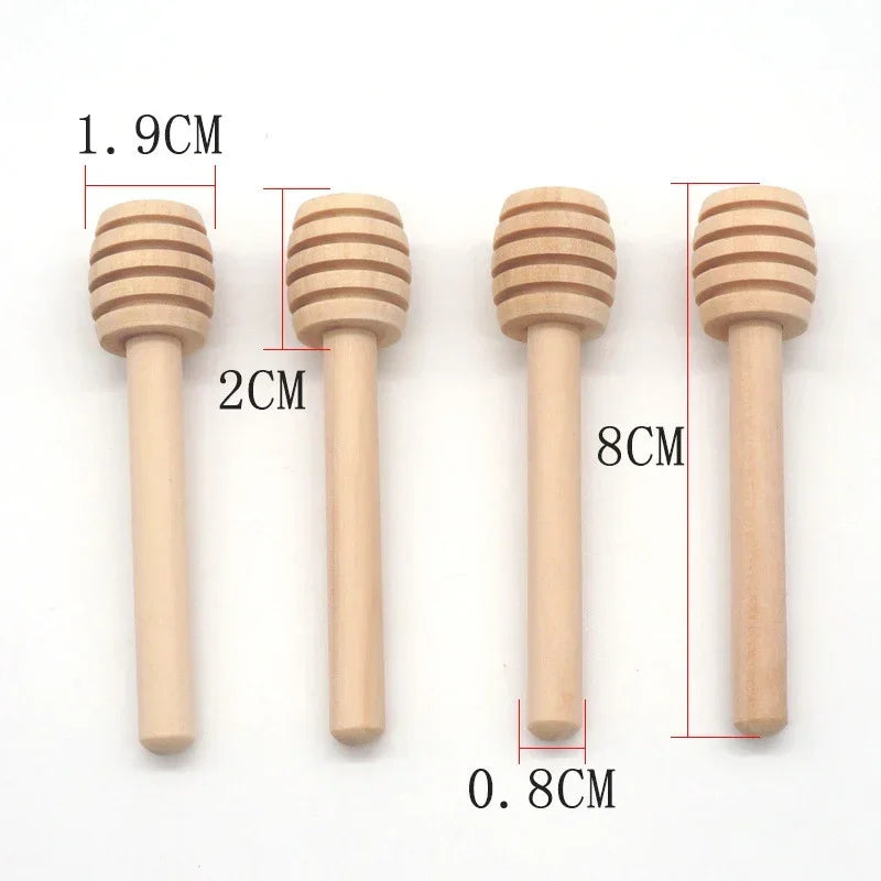 Wooden Honey Dipper Set (10pcs)