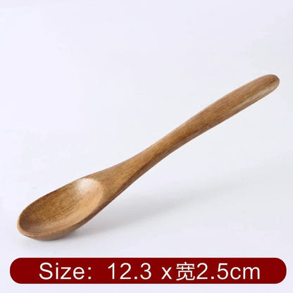 Mini Wooden Spoon & Fork Set – Coffee & Dessert Utensils