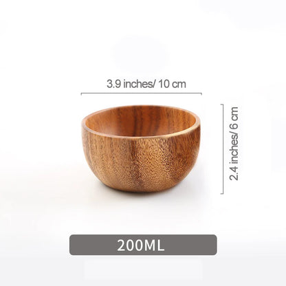 Acacia Wooden Salad Bowl – Japanese Style