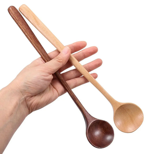 Wooden Soup Spoon Set (1–2PCS)