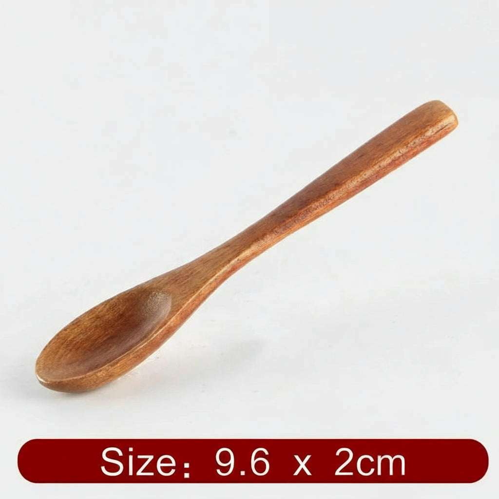 Mini Wooden Spoon & Fork Set – Coffee & Dessert Utensils