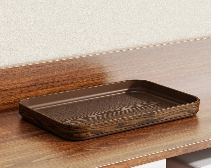 Rustic Wood Grain Serving Tray