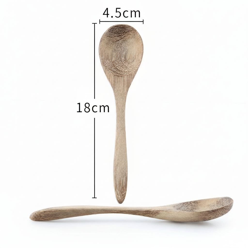 Mini Wooden Spoon & Fork Set – Coffee & Dessert Utensils