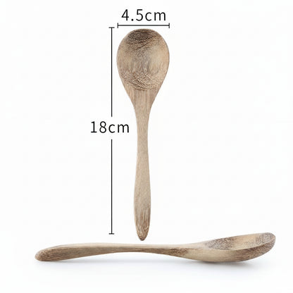 Mini Wooden Spoon & Fork Set – Coffee & Dessert Utensils