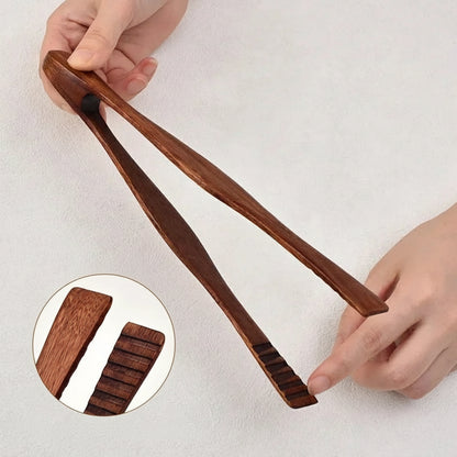 Wooden Kitchen Tongs – BBQ & Salad Serving Tool