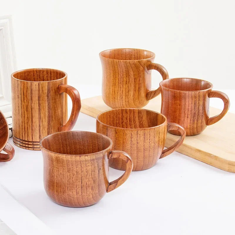 Wooden Big Belly Cup – Handmade Jujube Wood Drinkware