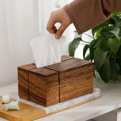 Walnut Tissue Organizer