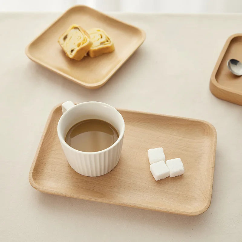 Walnut Wooden Tray – Japanese Rectangular Serving Plate