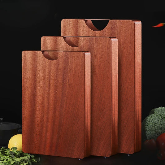 Solid Wood Cutting Board – Thick Ebony Chopping Board