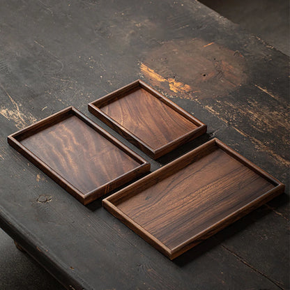 Elegant Wooden Rectangular Tray