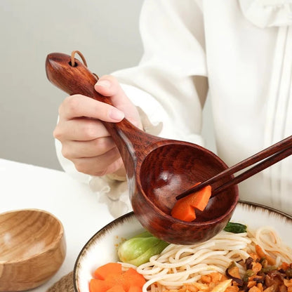 Large Wooden Scoop Spoon – Natural Kitchen Ladle