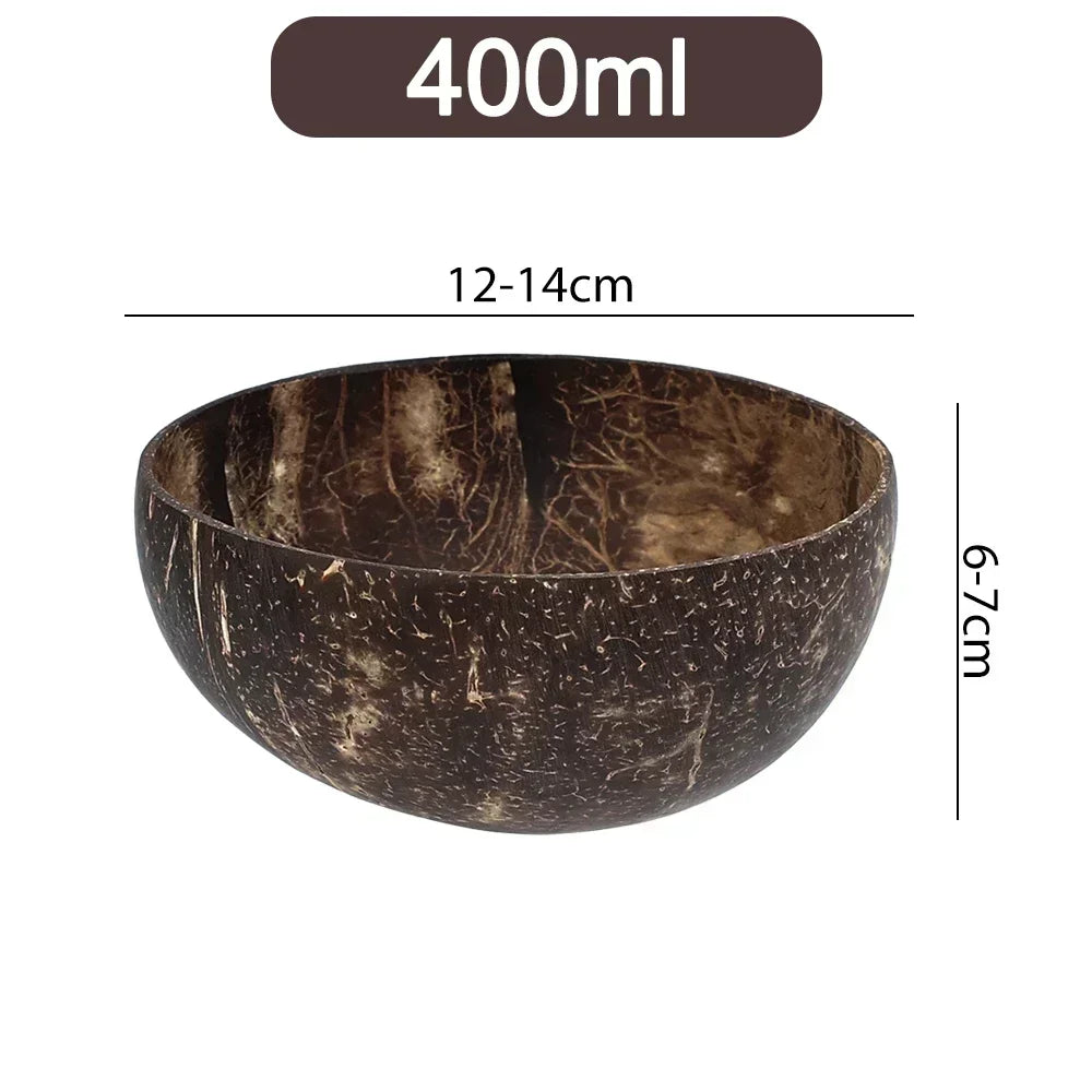 Natural Coconut Bowl Set