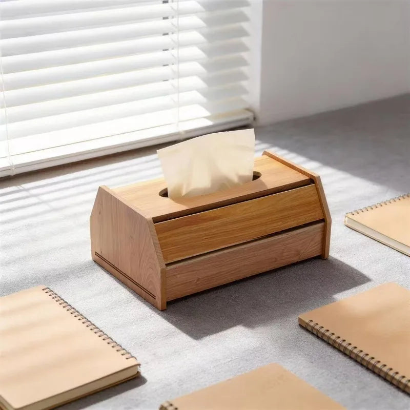 Wooden Tissue Box Case