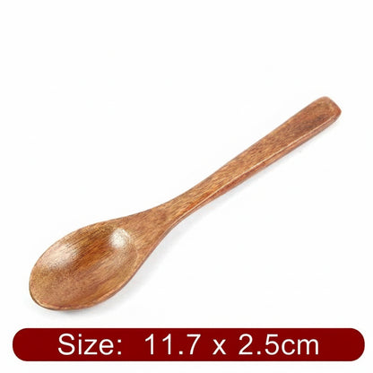 Mini Wooden Spoon & Fork Set – Coffee & Dessert Utensils