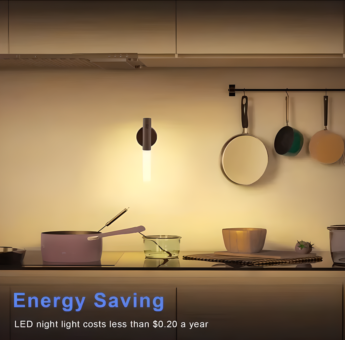 Rechargeable Motion Sensor Wooden Wall Light – Magnetic Sconce