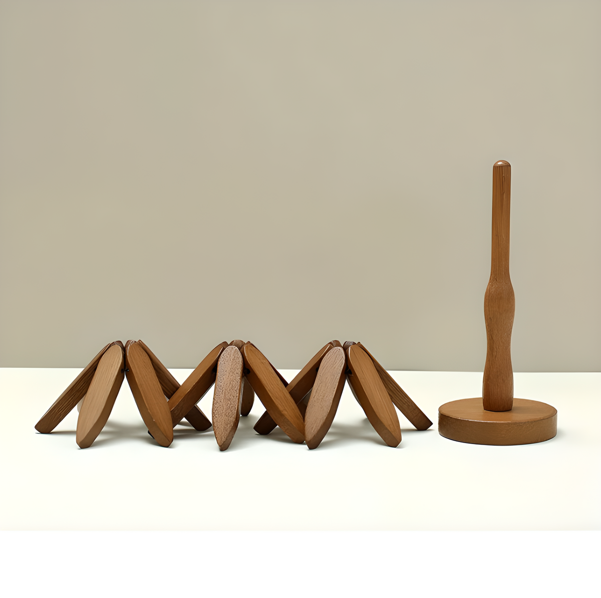 Wooden Tree Trivet & Coaster Set