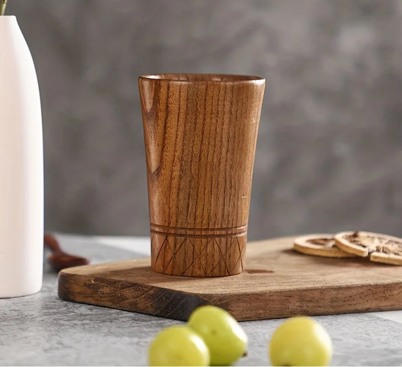 Handmade Wooden Tea Cup – Japanese Style Drinkware