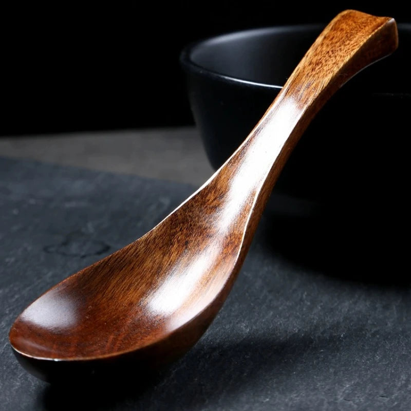 Wooden Soup Spoon – Long Handle Kitchen Utensil