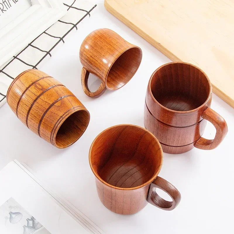 Wooden Big Belly Cup – Handmade Jujube Wood Drinkware