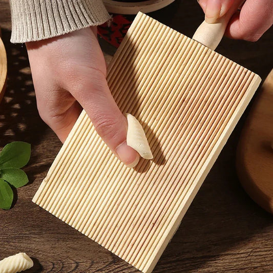 Wooden Pasta & Gnocchi Board – Dough Rolling Tool
