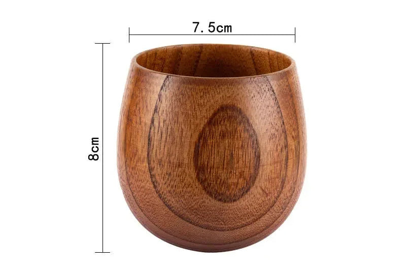 Wooden Big Belly Cup – Handmade Jujube Wood Drinkware