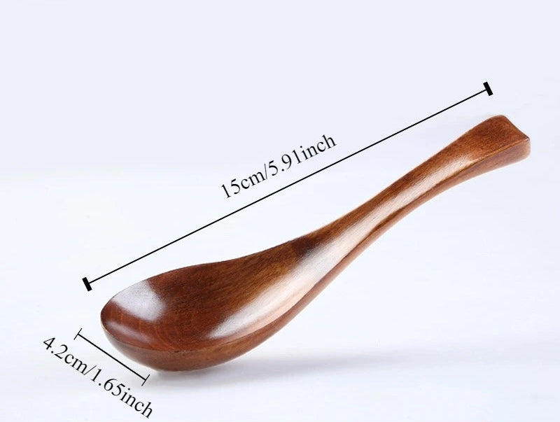 Wooden Soup Spoon – Long Handle Kitchen Utensil