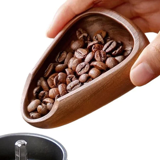 Wooden Coffee Bean Bowl – Natural Measuring Scoop