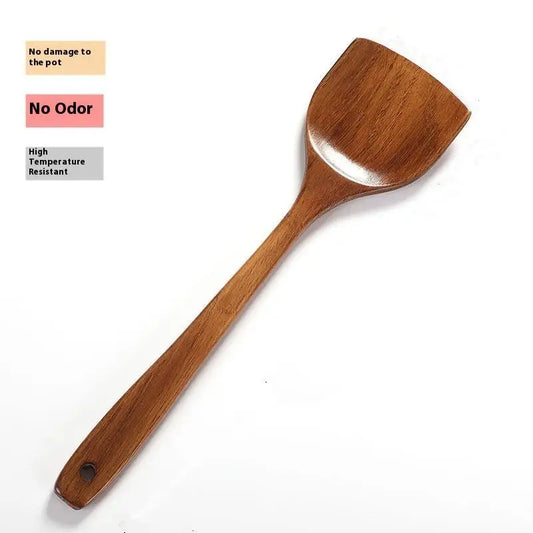 Long Wooden Cooking Spatula