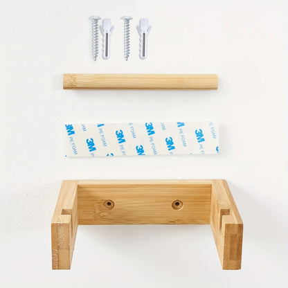 Bamboo Wall Paper Holder