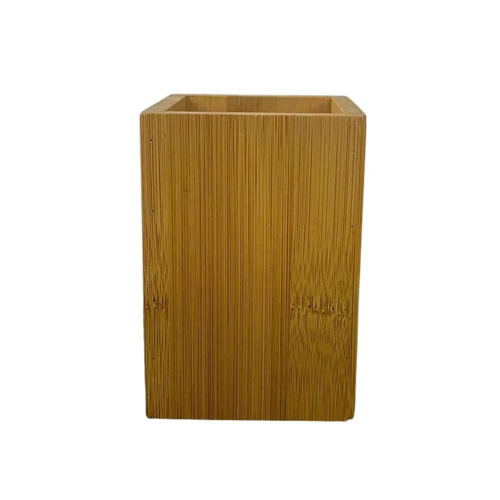 Bamboo Bathroom Organizer Set