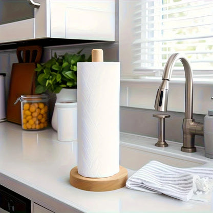 Bamboo Paper Roll Holder