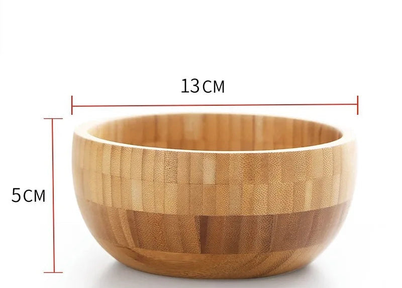 Japanese Wooden Salad Bowl – Large Bamboo Bowl