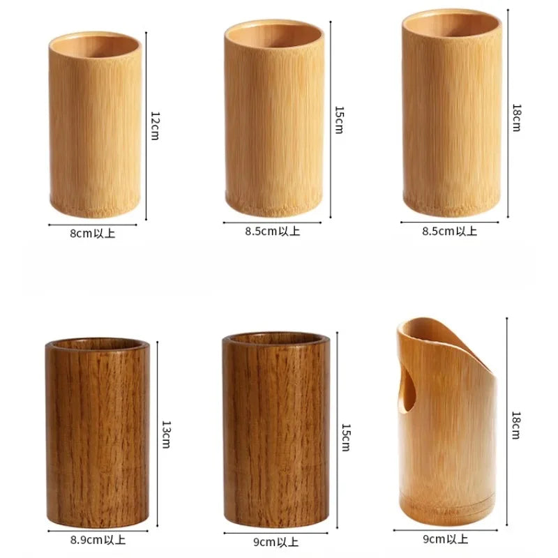 Bamboo Wooden Chopstick Holder – Kitchen Utensil Organizer