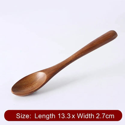 Mini Wooden Spoon & Fork Set – Coffee & Dessert Utensils