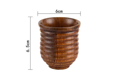 Wooden Big Belly Cup – Handmade Jujube Wood Drinkware