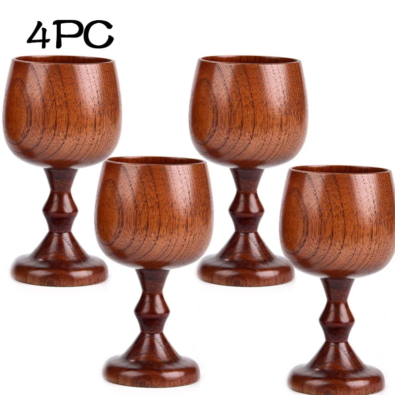 Wooden Wine Cup  – Vintage Goblet Cups
