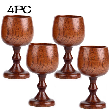 Wooden Wine Cup  – Vintage Goblet Cups