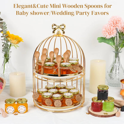 Mini Wooden Spoons – Natural Honey & Spice Spoon Set