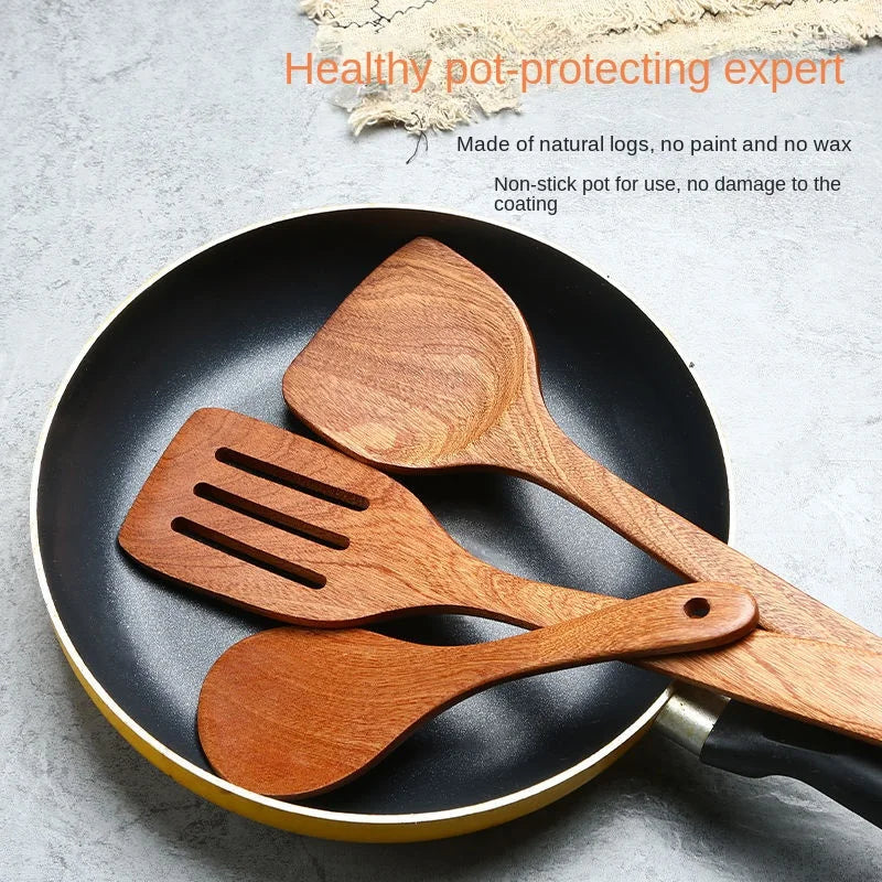 Wooden Spatula & Spoon Set – Natural Kitchen Tools
