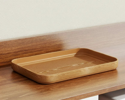 Rustic Wood Grain Serving Tray