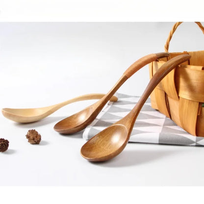Wooden Soup Spoon Set – Solid Wood Kitchen Utensils