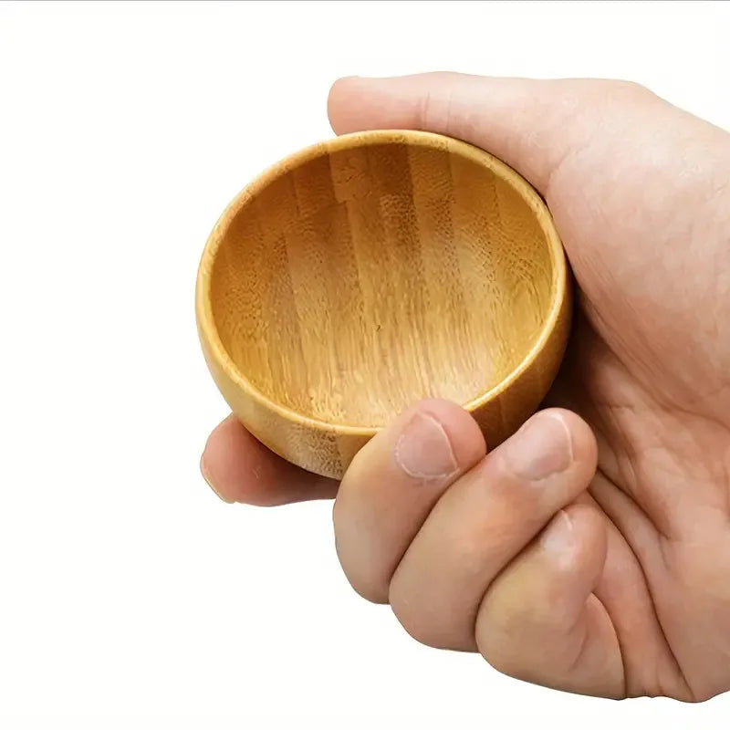 Mini Bamboo Bowl Set – Mixing Bowl with Spoon