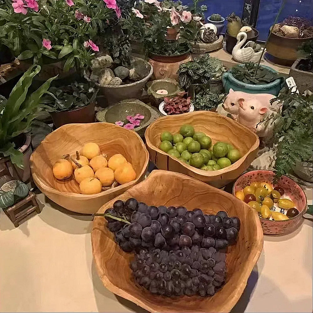 Handmade Wooden Serving Bowl