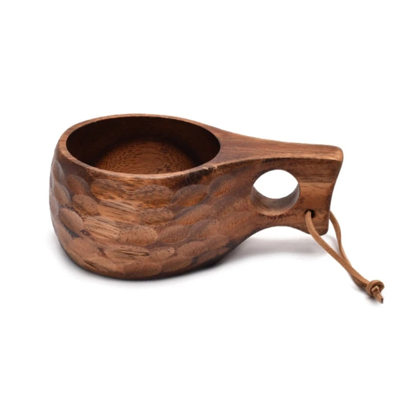 Outdoor Wooden Kuksa Cup – Camping & Coffee Mug (210ml)