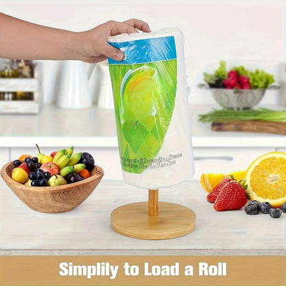 Bamboo Paper Roll Holder