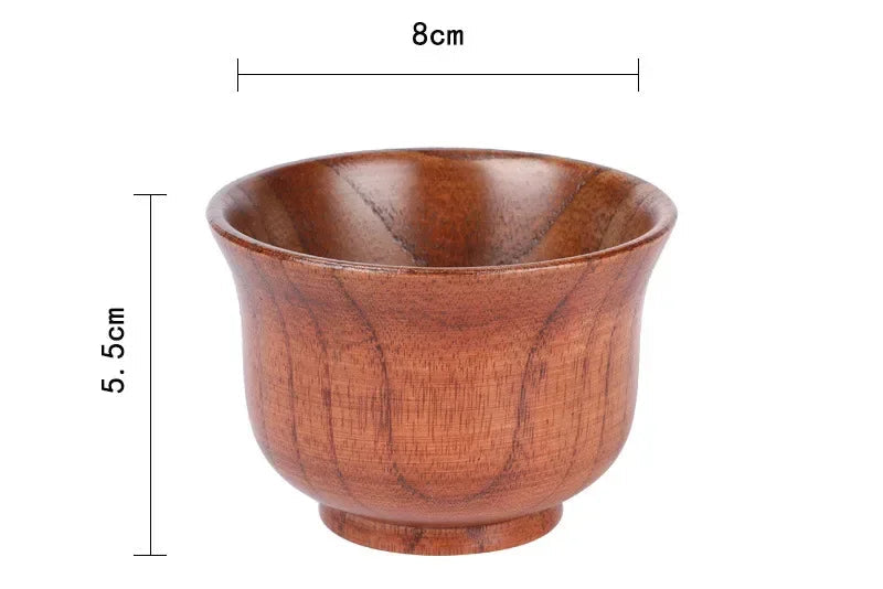 Wooden Big Belly Cup – Handmade Jujube Wood Drinkware