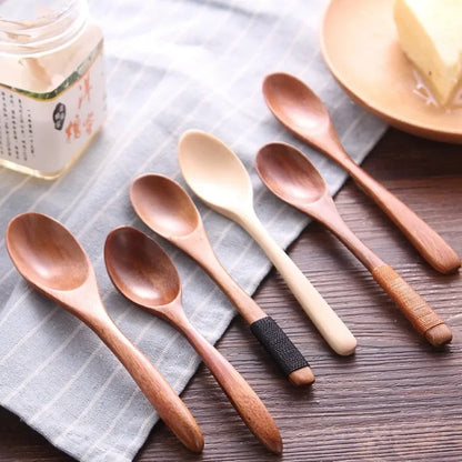 Mini Wooden Spoon & Fork Set – Coffee & Dessert Utensils