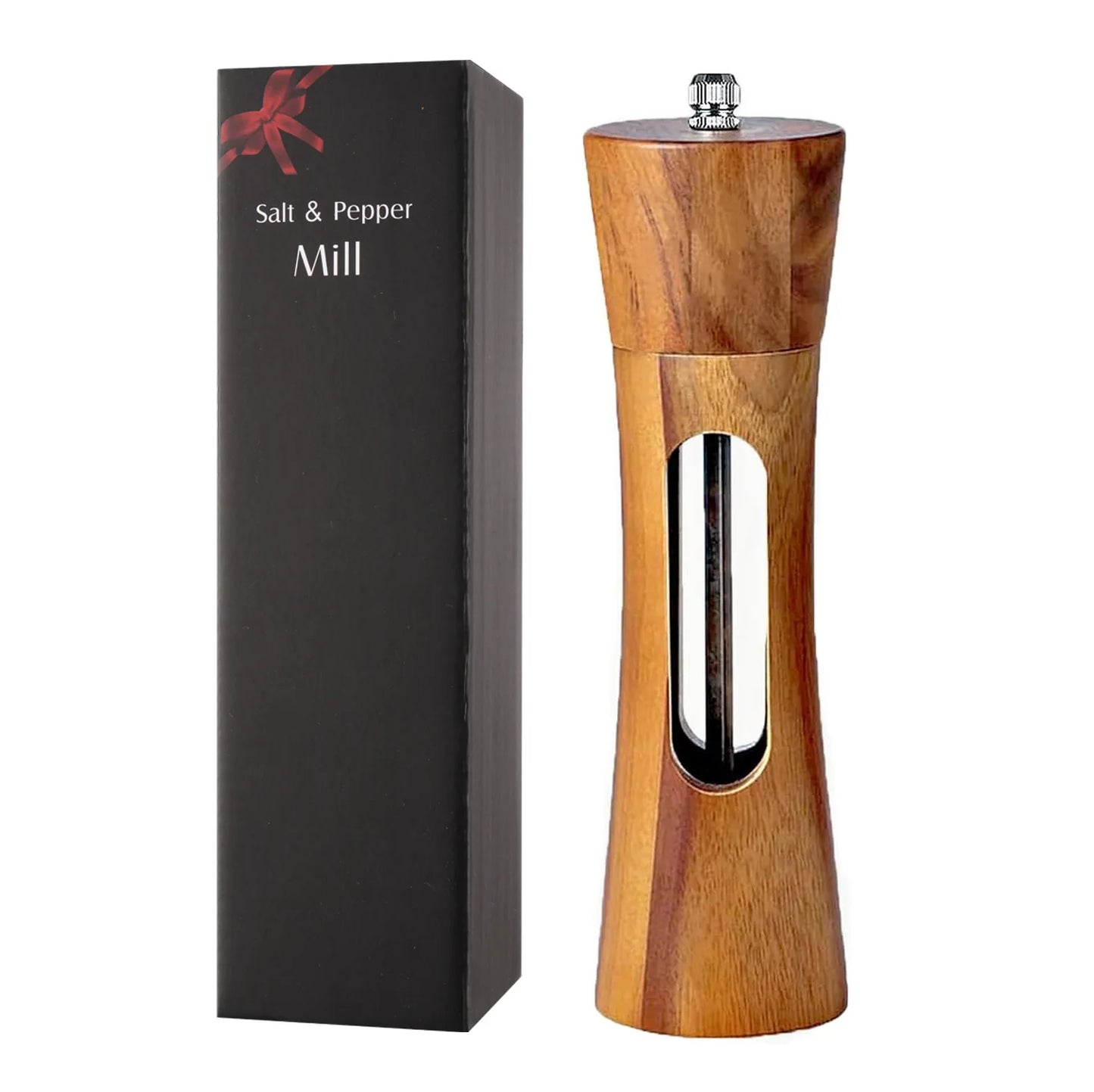 Wooden Salt & Pepper Grinder Set