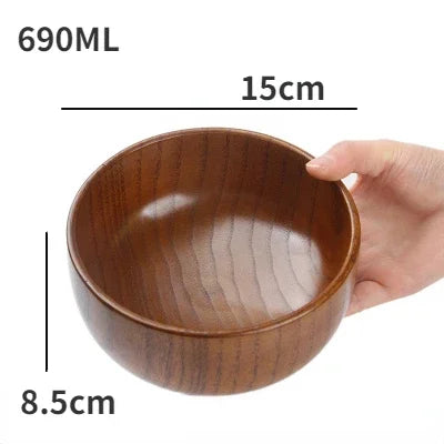 Japanese Wood Bowl Set
