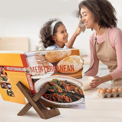 Wooden Cookbook Stand